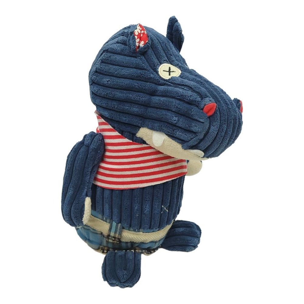 Les Deglingos Original Hippipos The Hippo 11" Plush Stuffed Animal Toy Blue - Picture 2 of 12